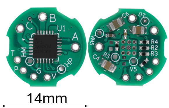 dji single pcb frontandbackview 14mm